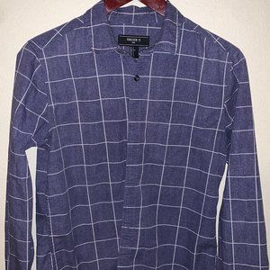 Forever 21 Stripped Blue Shirt